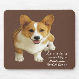 Pembroke-WaliserCorgi glückliches Mousepad
