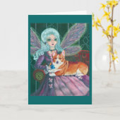 Pembroke-Walisercorgi-Gruß-Karten Karte (Gelbe Blume)