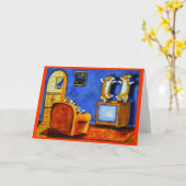 Pembroke-Walisercorgi-Gruß-Karten Karte (Gelbe Blume)