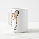 Pembroke-Walisercorgi-HundeCartoon Kaffeetasse (Vorderseite Links)