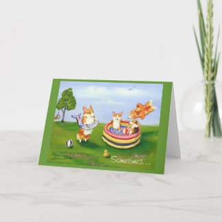 Pembroke-Walisercorgi-Karten Karte