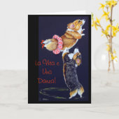 Pembroke-Walisercorgi-Karten Karte (Gelbe Blume)