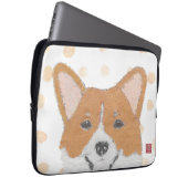 Pembroke-WaliserCorgi, modern Laptopschutzhülle (Vorne Rechts)