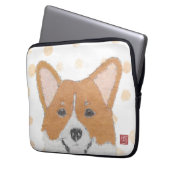 Pembroke-WaliserCorgi, modern Laptopschutzhülle (Vorderseite Links)