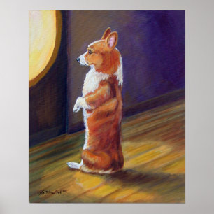 Pembroke-Walisercorgi-Plakat-Druck Poster