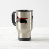 Pembroke-WaliserCorgi Reisebecher (Vorderseite Links)