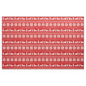 Pembroke-Walisercorgi-Silhouette-Weihnachtsmuster Stoff (Fat Quarter (45,7 x 55,9 cm))