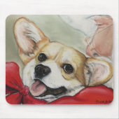 Pembroke-Walisercorgi-u. Sankt-Mausunterlage Mousepad (Vorne)
