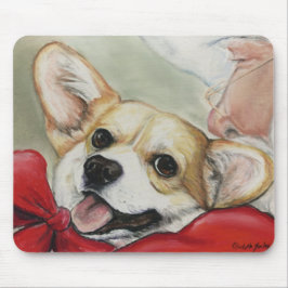 Pembroke-Walisercorgi-u. Sankt-Mausunterlage Mousepad