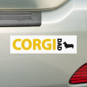 Pembroke-Walisercorgi-Vater Autoaufkleber (Auf Auto)