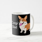 Pembroke-Walisercorgi-Vater Kaffeetasse (VorderseiteRechts)
