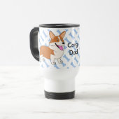Pembroke-Walisercorgi-Vater Reisebecher (Vorderseite Links)