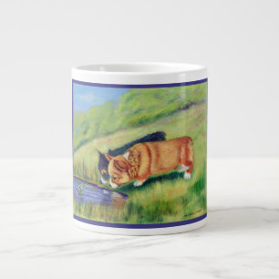 Pembroke-Walisercorgi-Welpen, die Herrn Frog Jumbo-Tasse