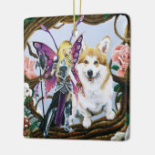 Pembroke Welch Corgi Fairy Fantasy Keramikornament (Links)