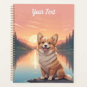 Pembroke Welsh Corgi am See Planer