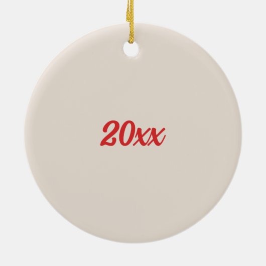 Pembroke Welsh Corgi Anpassbarer Pet Name Keramik Ornament (Hinten)