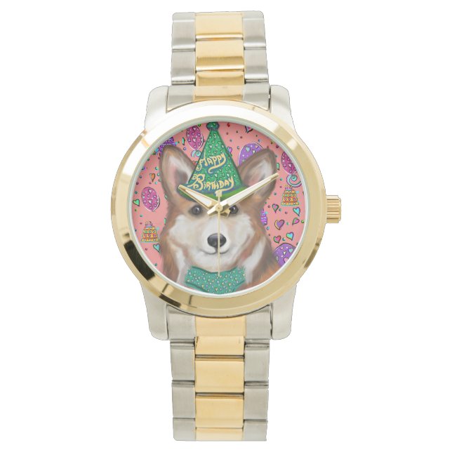 PEMBROKE WELSH CORGI ARMBANDUHR (Vorderseite)
