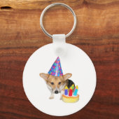 PEMBROKE WELSH CORGI-BIRTHDAY SCHLÜSSELANHÄNGER (Vorderseite)