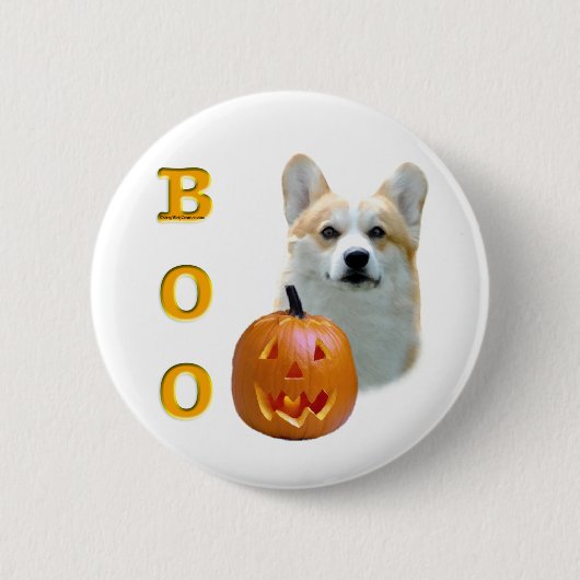 Pembroke Welsh Corgi Boo Button (Vorderseite)