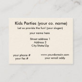 Pembroke Welsh Corgi Business Cards Visitenkarte (Rückseite)