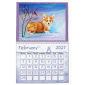 Pembroke Welsh Corgi Calendar Corgi Charm Original Kalender (Feb 2027)