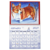 Pembroke Welsh Corgi Calendar Corgi Charm Original Kalender (Jan 2027)