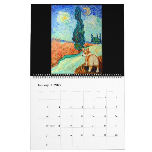 Pembroke Welsh Corgi Calendar Master Tribute Kalender (Jan 2027)