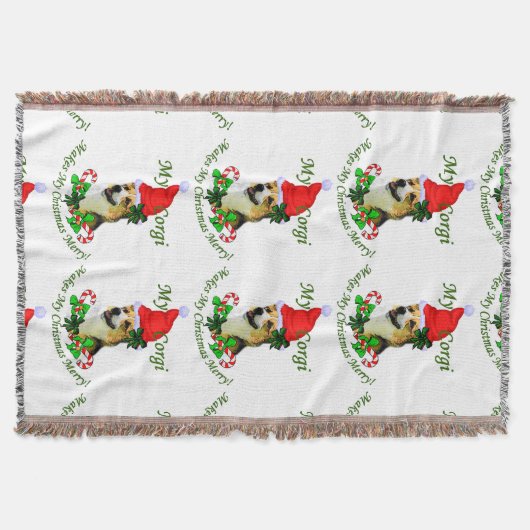 Pembroke Welsh Corgi Christmas Decke (Vorderseite)