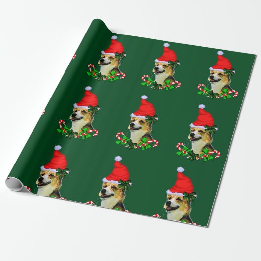 Pembroke Welsh Corgi Christmas Geschenkpapier (Ungerollt)