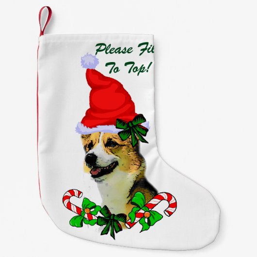 Pembroke Welsh Corgi Christmas Kleiner Weihnachtsstrumpf (Vorderseite)