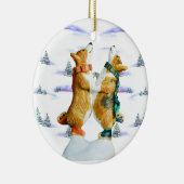 Pembroke Welsh Corgi Circle Ornament (Rechts)