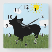 Pembroke Welsh Corgi Clock