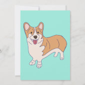 Pembroke Welsh Corgi Custom Party Invites Einladung (Rückseite)