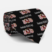 pembroke WELSH corgi dad Krawatte (Gerollt)