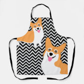 Pembroke Welsh Corgi Dinner Time Schürze (Vorderseite)