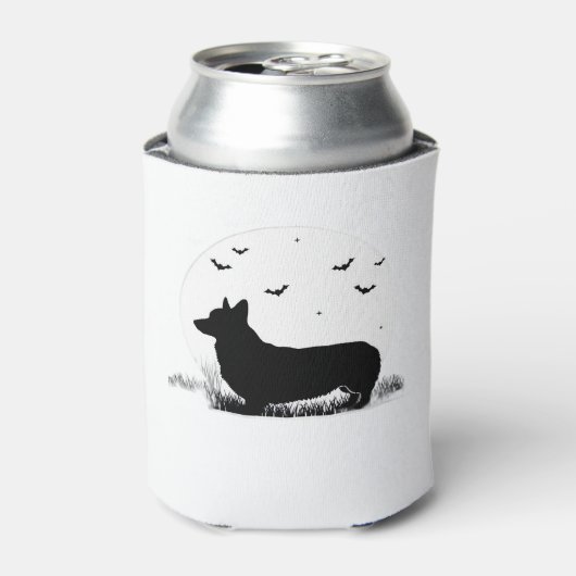 Pembroke Welsh Corgi Dog � Halloween Moon Silhouet Dosenkühler (Kanne Vorderseite)