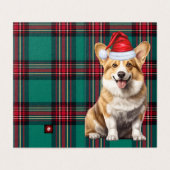 Pembroke Welsh Corgi Dog Holiday Kariert (Außenseite Aufgefaltet)