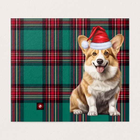 Pembroke Welsh Corgi Dog Holiday Kariert (Außenseite Aufgefaltet)
