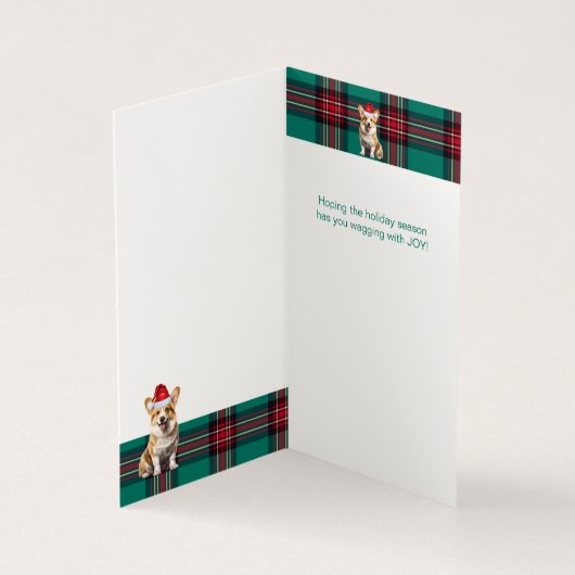 Pembroke Welsh Corgi Dog Holiday Kariert (Innenseite)