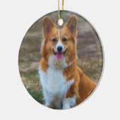 Pembroke Welsh Corgi Dog Keramik Ornament (Links)