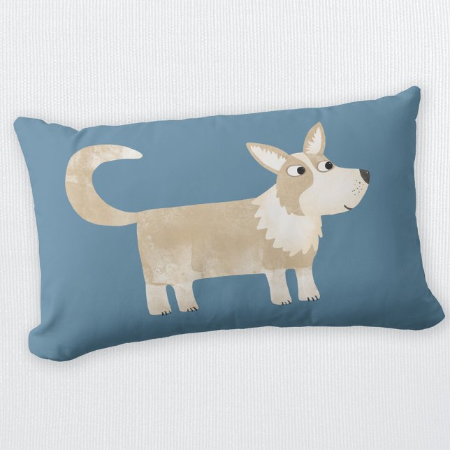 Pembroke Welsh Corgi Dog Lendenkissen (Cute Corgi Dog lumbar pillow for animal lovers)