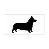 Pembroke Welsh Corgi Dog Rasse Silhouette Gummistempel (Prägung)