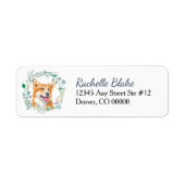Pembroke Welsh Corgi Dog Wreath Rücksendeadresse (Vorne)