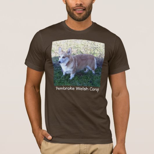 Pembroke Welsh Corgi - Dunkler T - Shirt (Vorderseite)