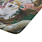 Pembroke Welsh Corgi Fairy Fantasy Schneidebrett (Ecke)
