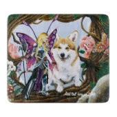 Pembroke Welsh Corgi Fairy Fantasy Schneidebrett (Vorderseite)