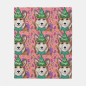 PEMBROKE WELSH CORGI  FLEECEDECKE (Vorderseite)