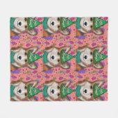 PEMBROKE WELSH CORGI  FLEECEDECKE (Vorderseite (Horizontal))
