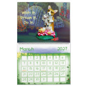 Pembroke Welsh Corgi Folk Art Calendar Kalender (Mär 2027)