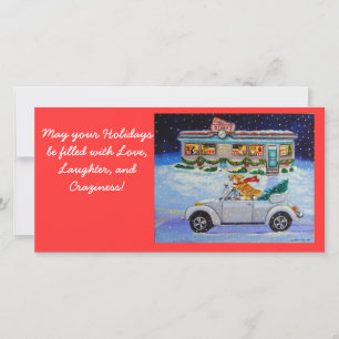 Pembroke Welsh Corgi Fotokarte Feiertagskarte